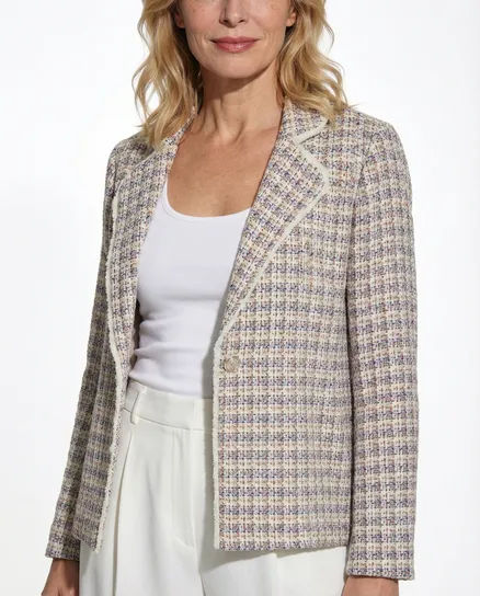 Jacke im Blazer Stil in blau von Made in Italy