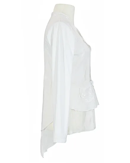 Jacke mit Leinen in wei� von les freres