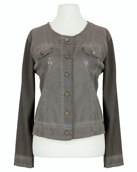Jacke mit Pailletten in braun von RESTART