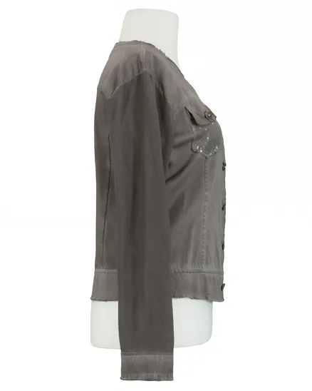 Jacke mit Pailletten in braun von RESTART