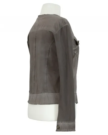 Jacke mit Pailletten in braun von RESTART