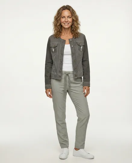 Jacke mit Pailletten in braun von RESTART