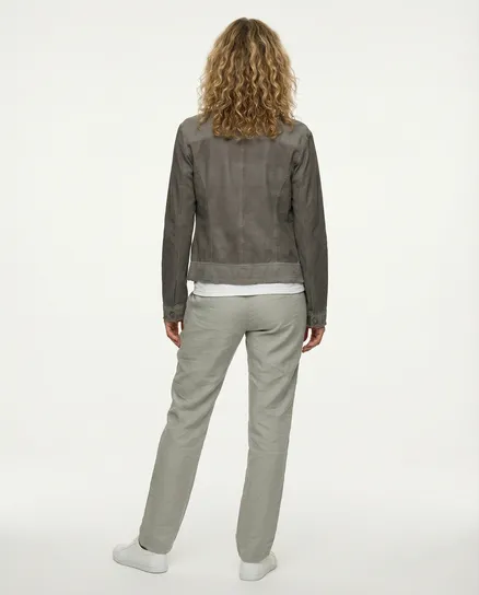 Jacke mit Pailletten in braun von RESTART