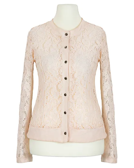 Jacke mit Spitze in apricot von Made in Italy