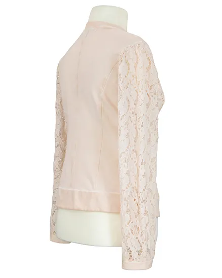 Jacke mit Spitze in apricot von Made in Italy