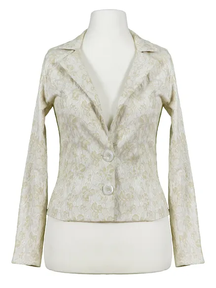 Jacquard Blazer in vanille von RESTART