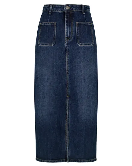 Jeansrock in blau von Made in Italy