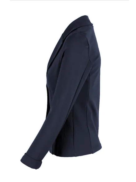 Jersey Blazer tailliert in blau von fashion made in italy