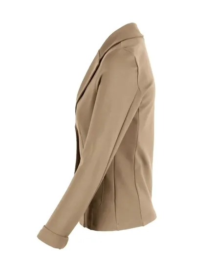 Jersey Blazer tailliert in camel von fashion made in italy
