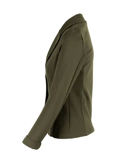 Jersey Blazer tailliert in oliv von fashion made in italy