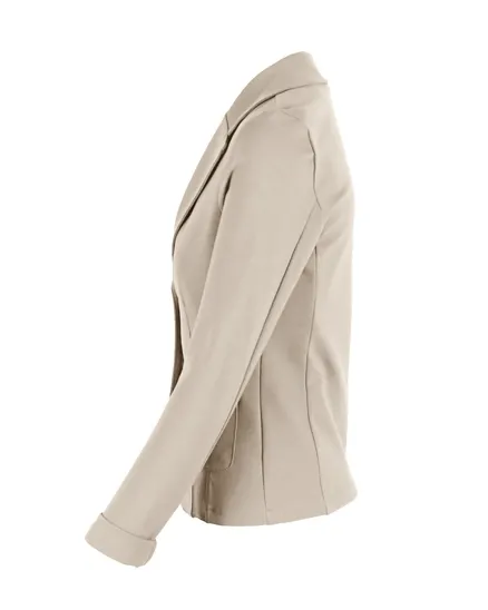 Jersey Blazer tailliert in sand von fashion made in italy