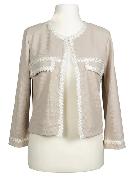 Jersey Jacke in beige von Lady Lot Paris
