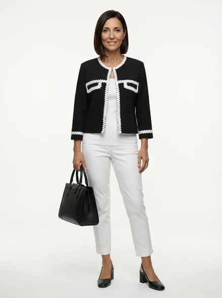 Jersey Jacke in schwarz von Lady Lot Paris