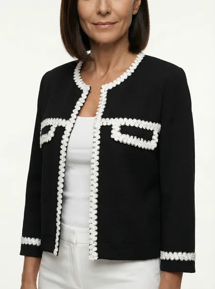Jersey Jacke in schwarz von Lady Lot Paris