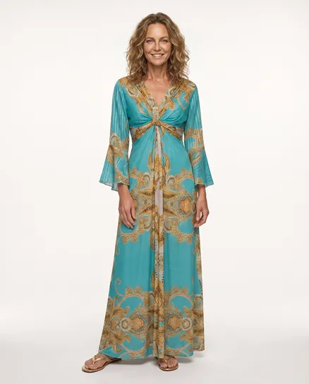 Jersey Kleid in aqua von Made in France