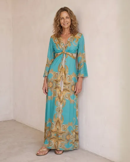 Jersey Kleid in aqua von Made in France