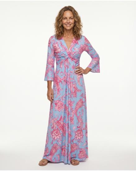 Jersey Kleid in blau von Made in France