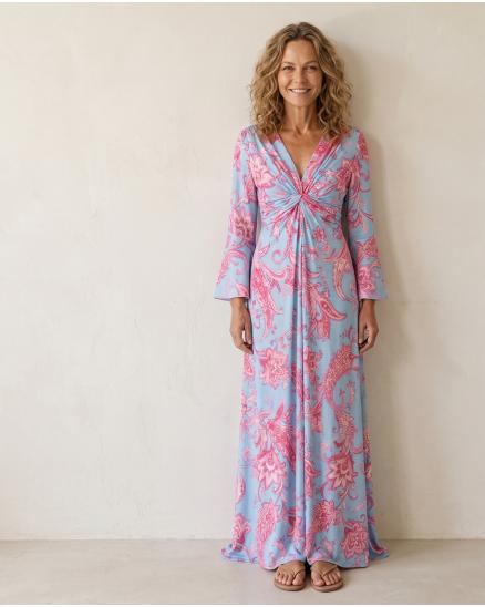 Jersey Kleid in blau von Made in France