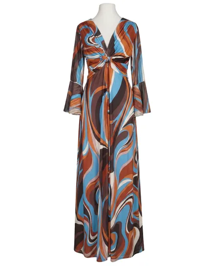 Jersey Kleid in braun von Made in France