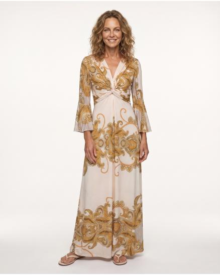 Jersey Kleid in creme von Made in France