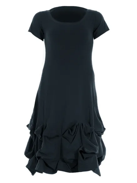 Jersey Kleid Baumwolle in schwarz von FASHION