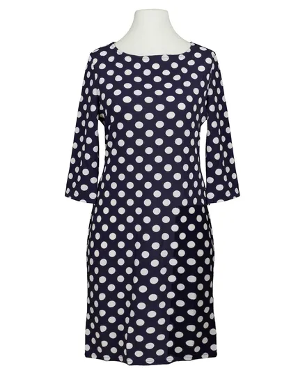 Jersey Kleid Punkte in blau von Made in Italy