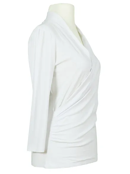 Jersey Shirt Wickeloptik in wei� von RESTART