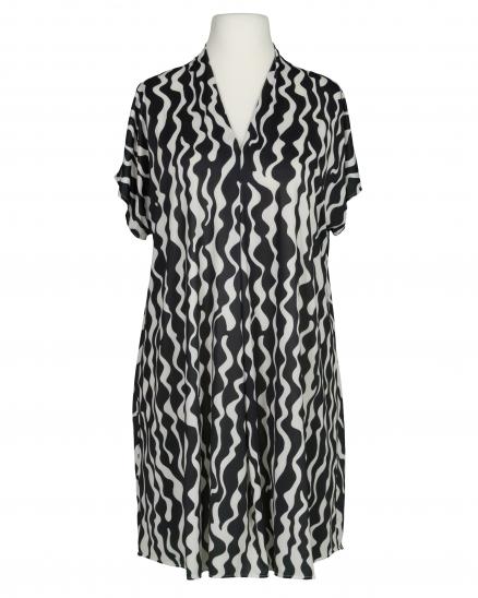 Jersey Tunika Grafikmuster in schwarz von Made in Italy