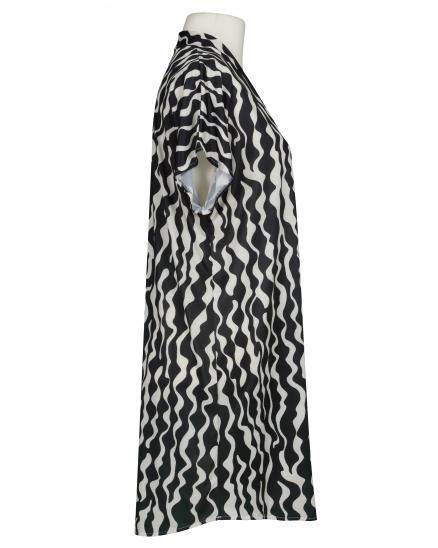 Jersey Tunika Grafikmuster in schwarz von Made in Italy