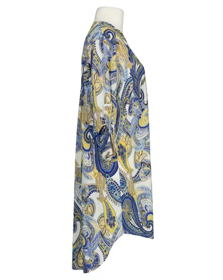 Jersey Tunika Paisley in blau von Made in Italy