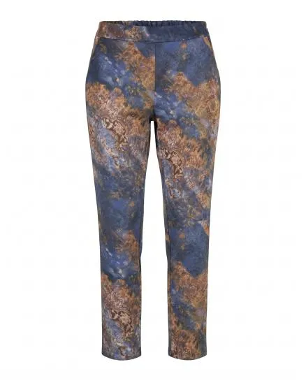 Jerseyhose mit Ornament-Print in blau von Sarah