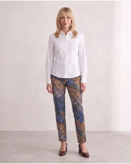 Jerseyhose mit Ornament-Print in blau von Sarah