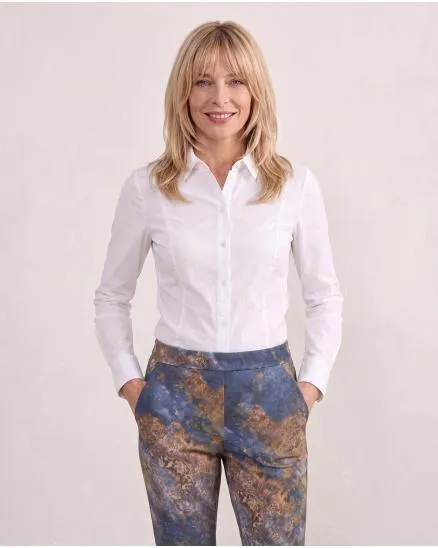 Jerseyhose mit Ornament-Print in blau von Sarah