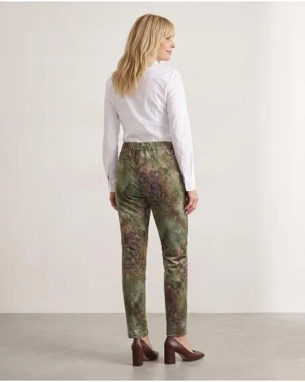 Jerseyhose mit Ornament-Print in khaki von Sarah