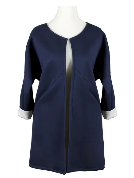 Jerseyjacke in blau von Spaziodonna