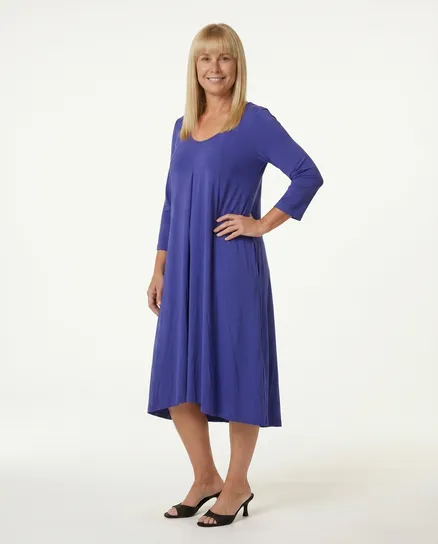 Jerseykleid in kobaltblau von Nju