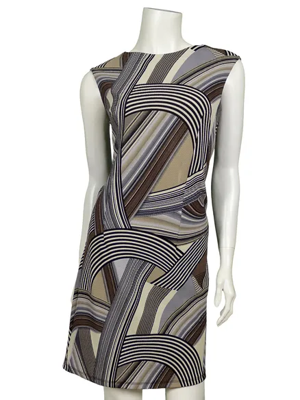 Jerseykleid Muster in braun von Diana