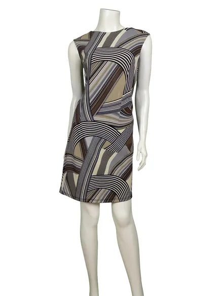 Jerseykleid Muster in braun von Diana