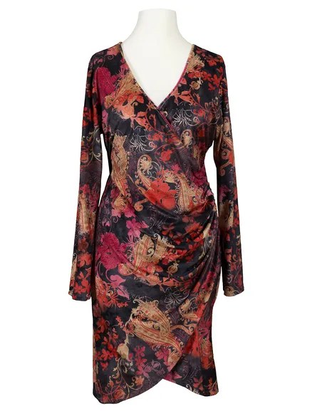 Jerseykleid Wickeloptik in bunt von Twister