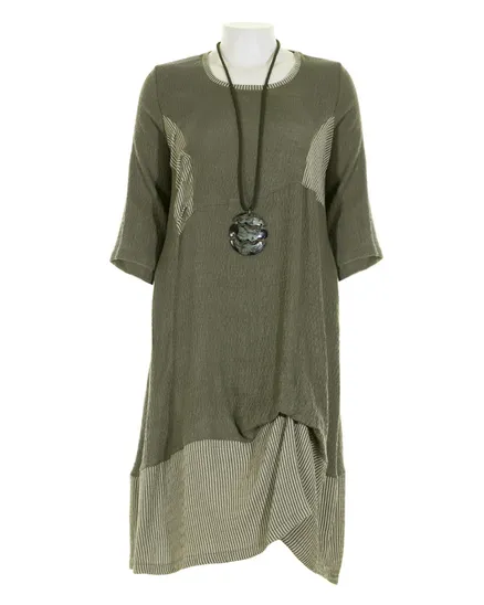 Jerseykleid A-Linie in oliv von Zedd