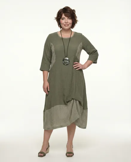 Jerseykleid A-Linie in oliv von Zedd