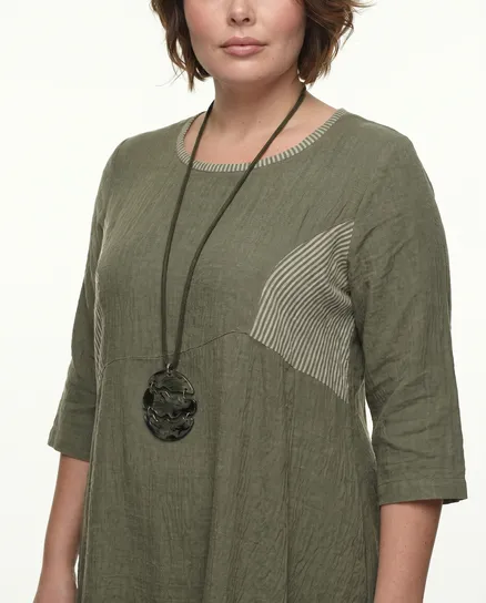 Jerseykleid A-Linie in oliv von Zedd
