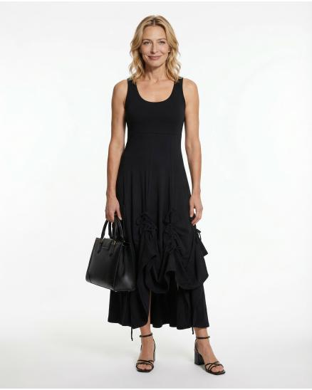 Jerseykleid A-Linie in schwarz von FASHION