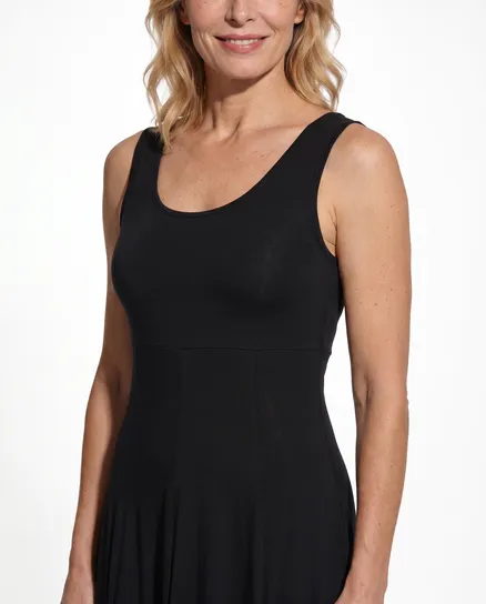 Jerseykleid A-Linie in schwarz von FASHION
