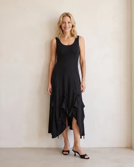 Jerseykleid A-Linie in schwarz von FASHION