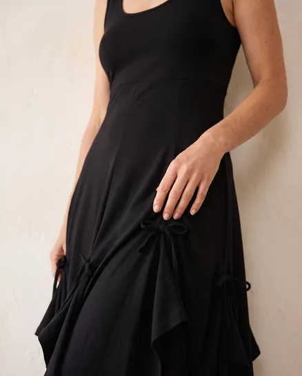 Jerseykleid A-Linie in schwarz von FASHION