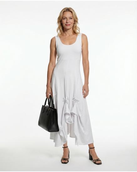 Jerseykleid A-Linie in weiss von FASHION