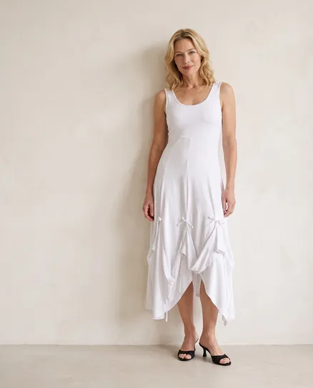 Jerseykleid A-Linie in wei� von FASHION