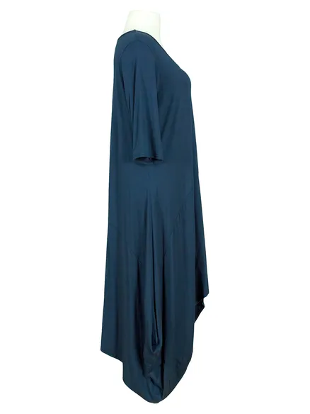 Jerseykleid A-Schnitt in blau von Jean-Marc-Philippe
