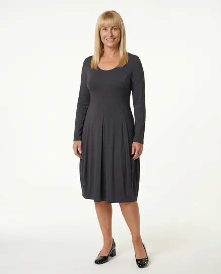Jerseykleid Ballonform in grau von RESTART